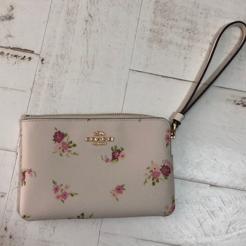Coach Floral Wristlet